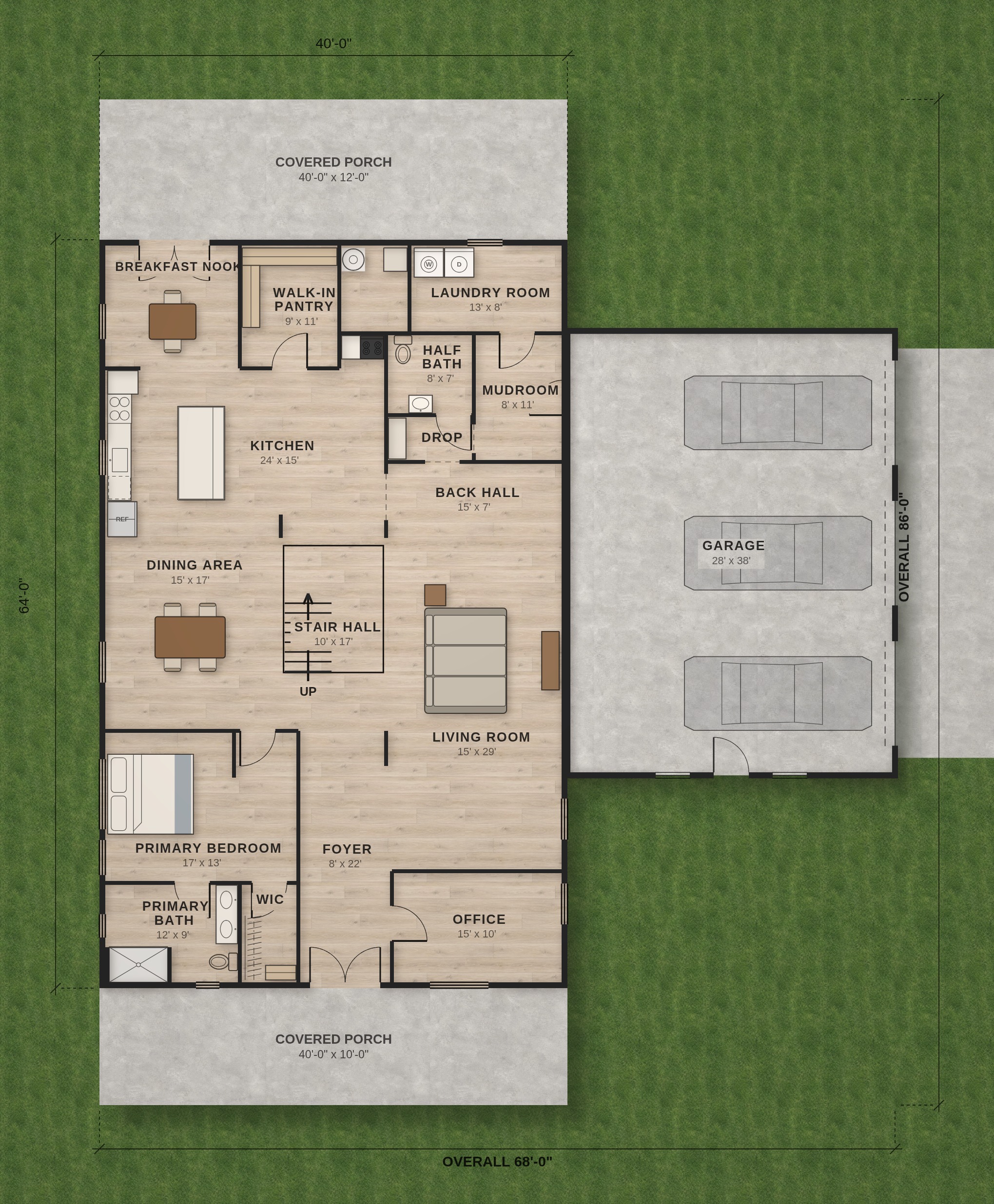 The Homestead ground floor plan