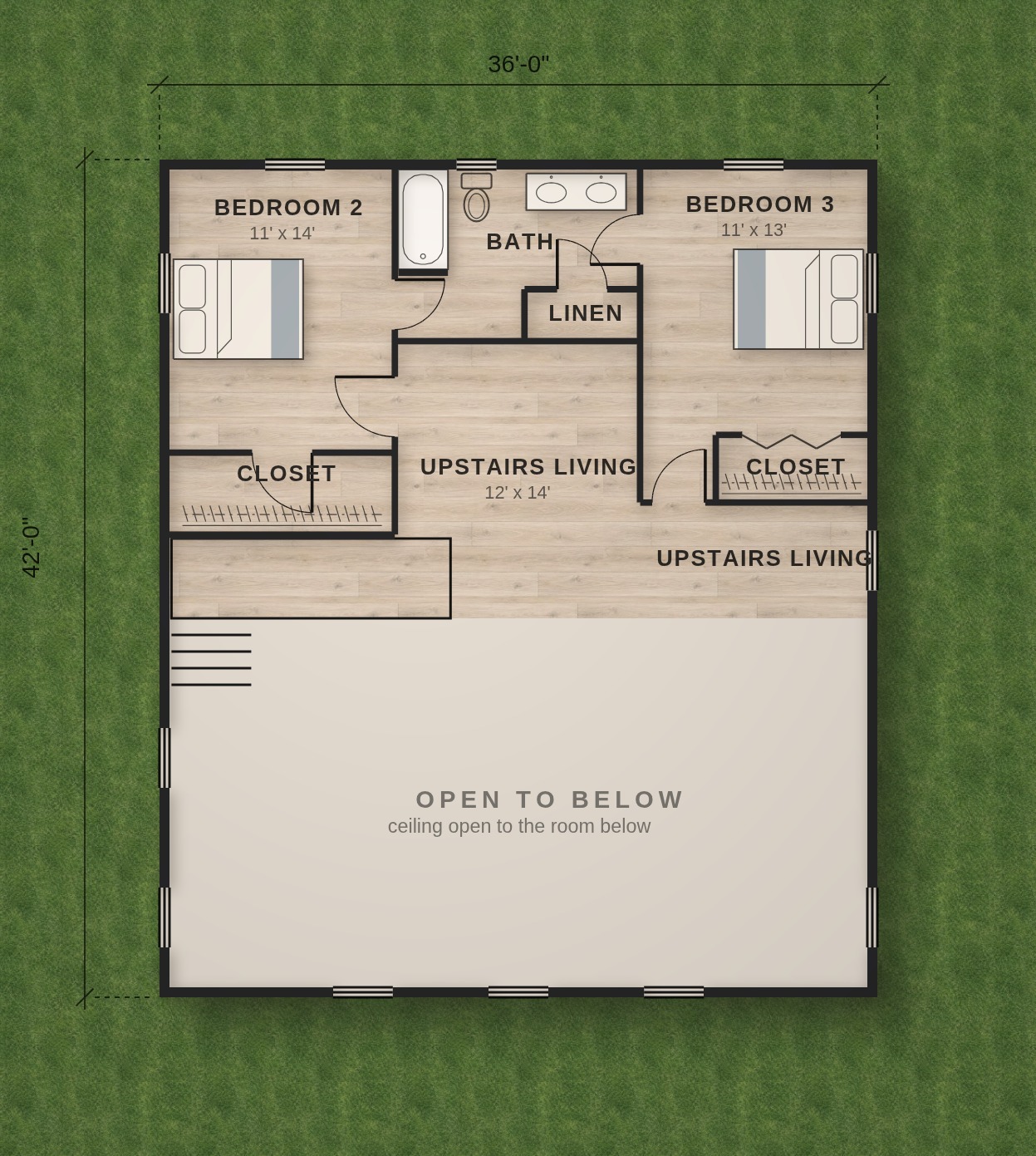The Quantico second floor plan