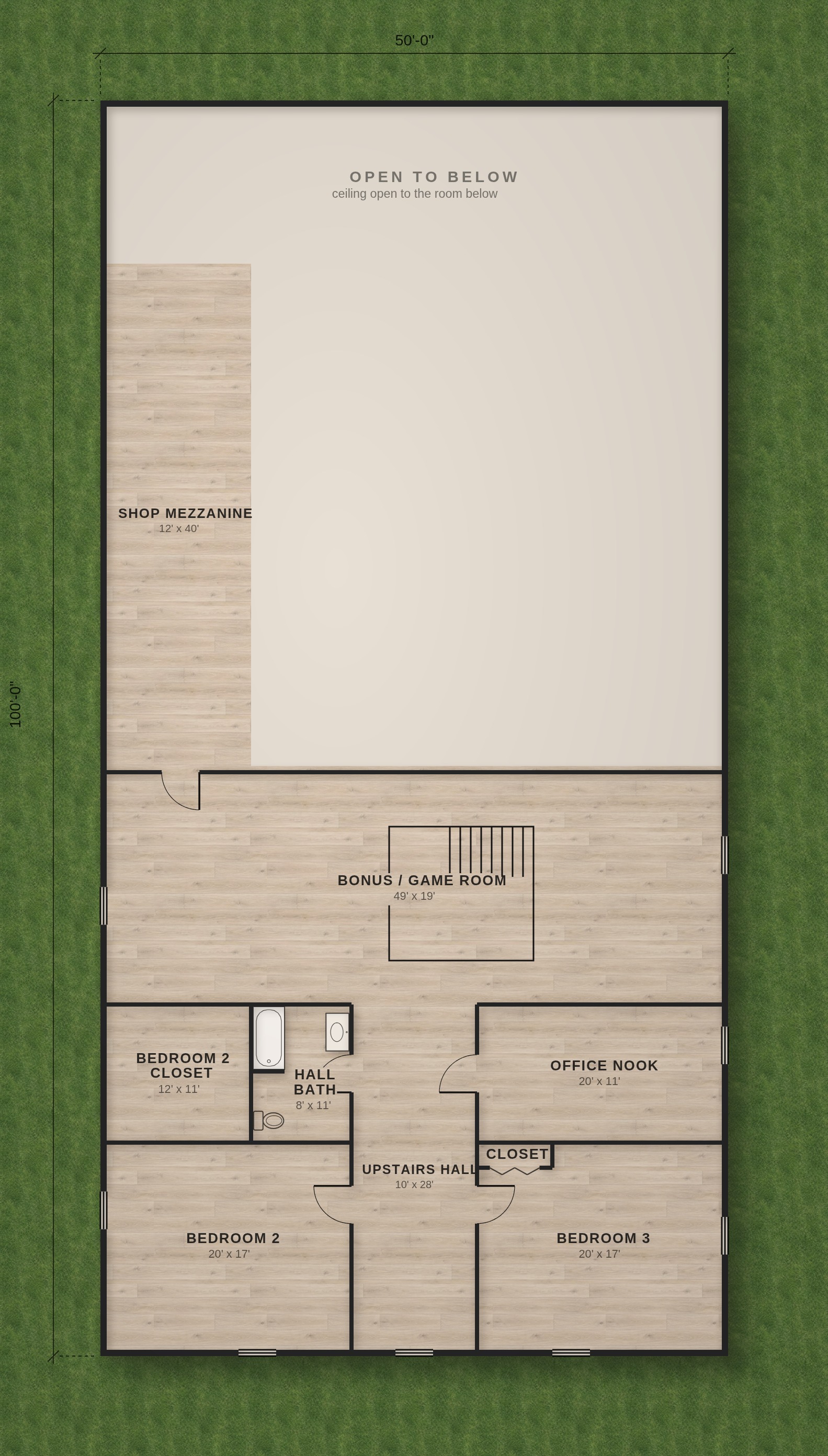 The Ironwood second floor plan