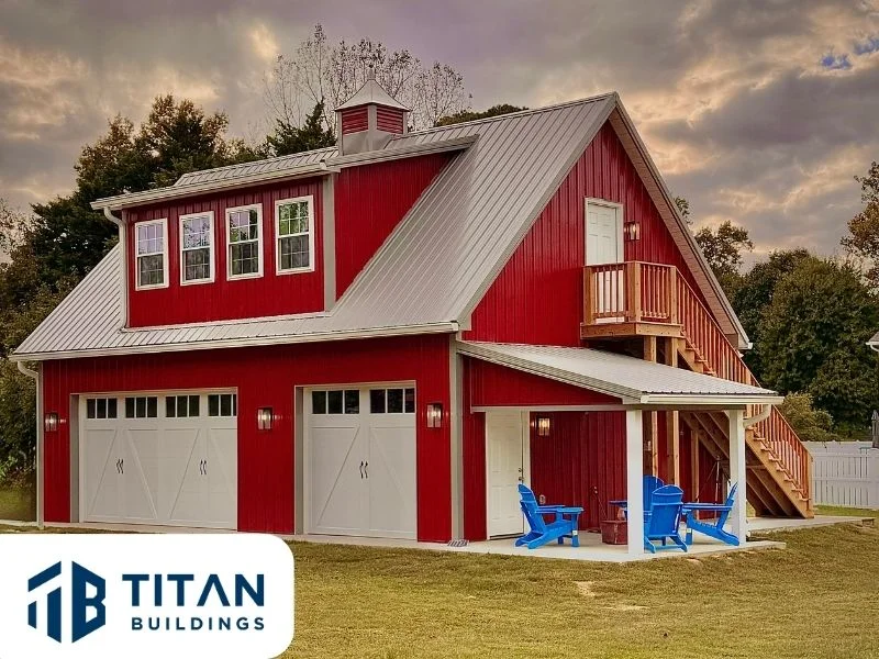 30x40 pole barn built in Delaware by Titan Buildings