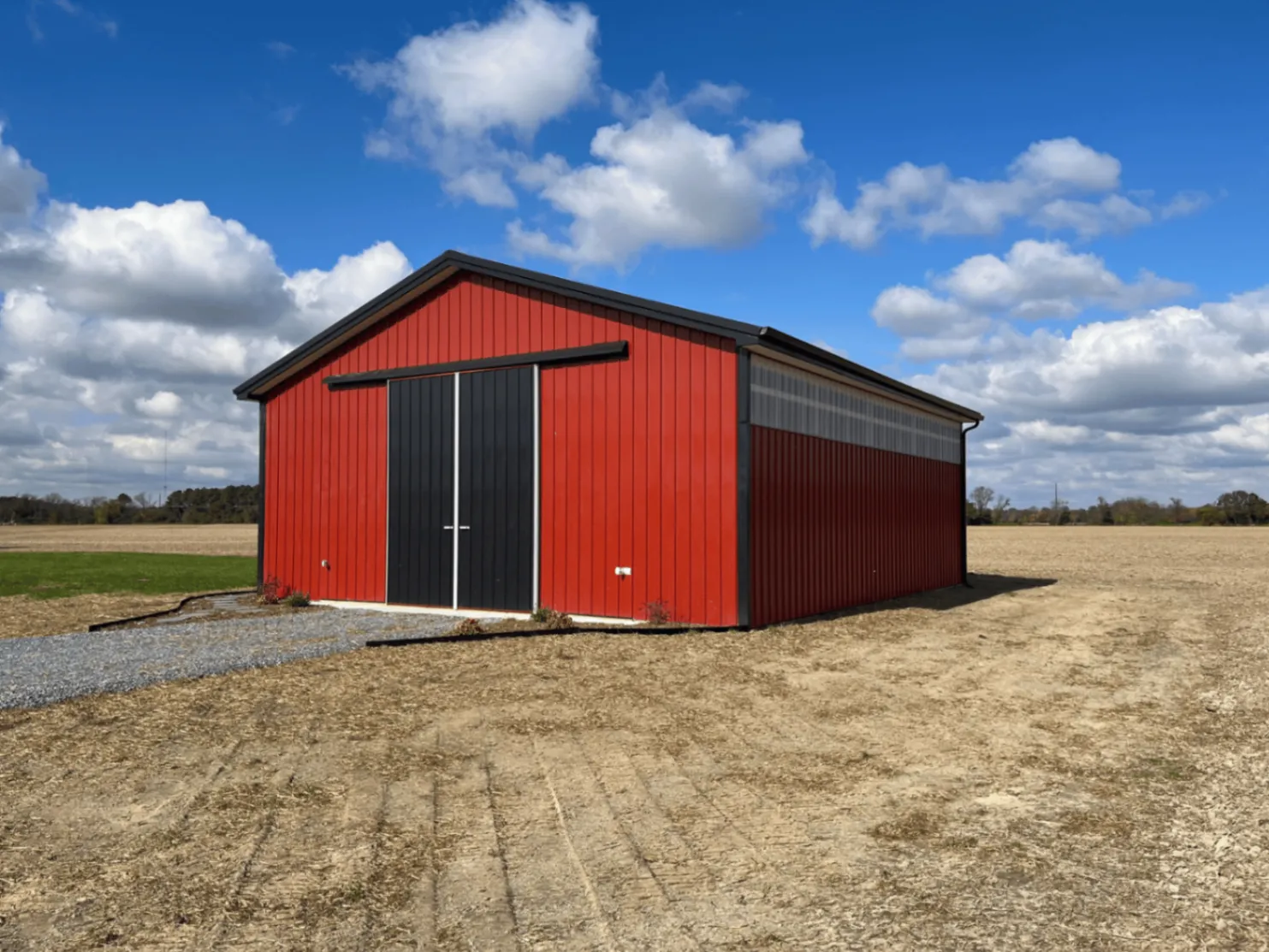 Titan Buildings Delaware Agricultural Pole Barn Delaware pole buildings - Classic red agricultural barn in Sussex County
