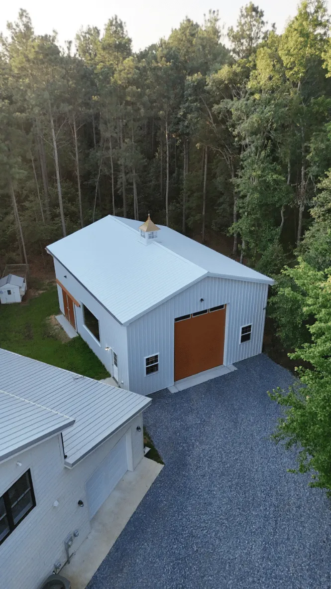 Titan Buildings Delaware Residential Pole Barn Delaware pole buildings - Residential white barn in Kent County near Dover