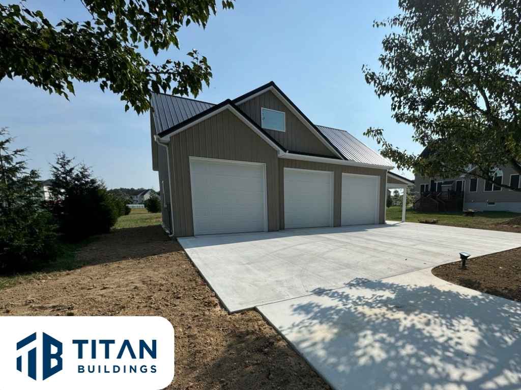 30x40x12 backyard garage in Dover, Delaware